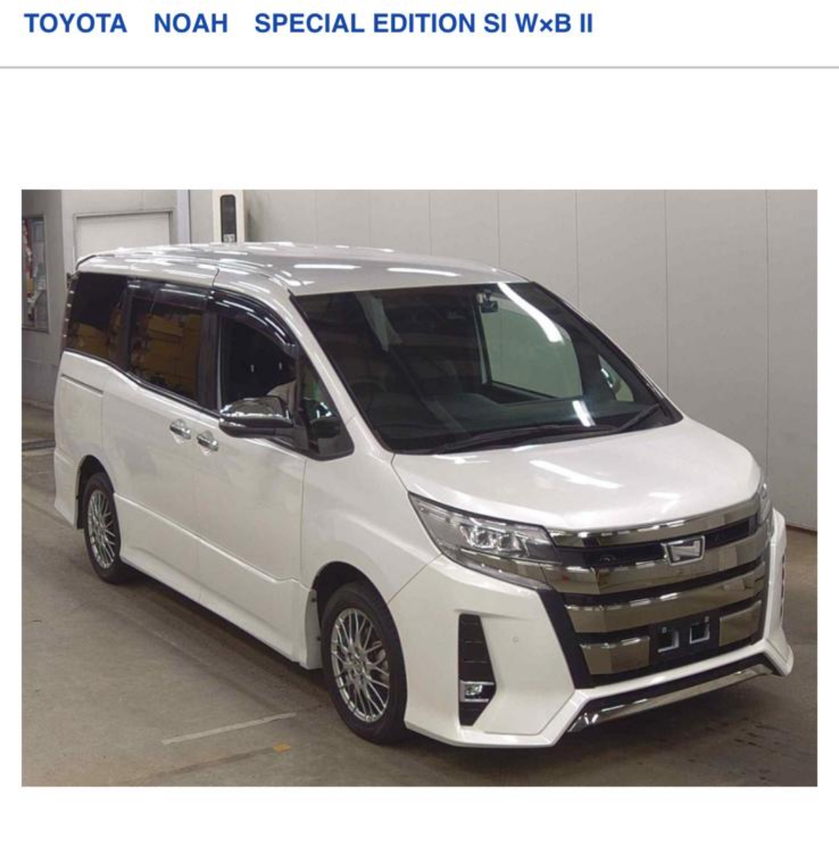 TOYOTA NOAH SPECIAL EDITION SI WXB 2019/4 PEARL WHITE 2,000CC